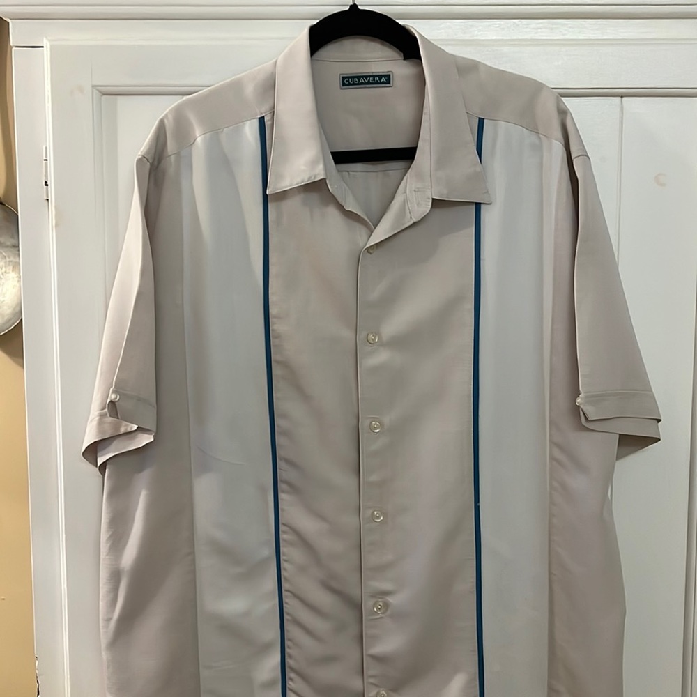 Cubavera mens short sleeved casual shirt